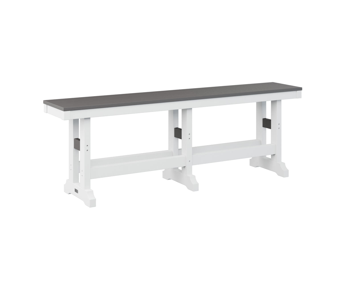 Berlin Gardens Garden Classic 66 Dining Bench - Outdoor Patio Furniture for Backyard, Deck, and Garden - Weather-Resistant Dining Set with Comfortable Seating