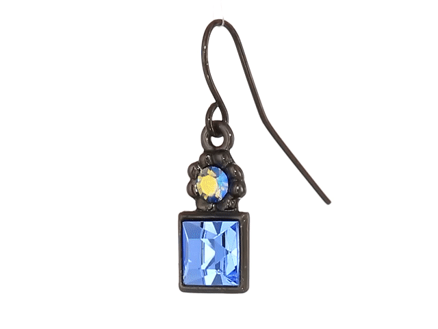 Sparkling Crystal Drop Earrings - Round & Square Dangle Earrings for Women | 1928 Jewelry Collection | Perfect for Parties, Weddings & Special Occasions