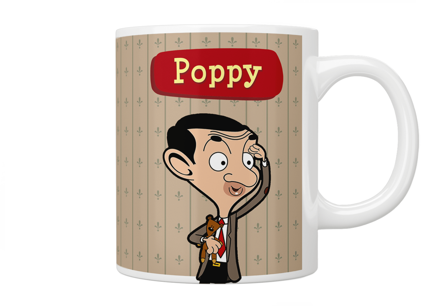 Custom Mr Bean Coffee Mug - Funny Cartoon Character Gift for Fans - Perfect for Office, Home & Gifts