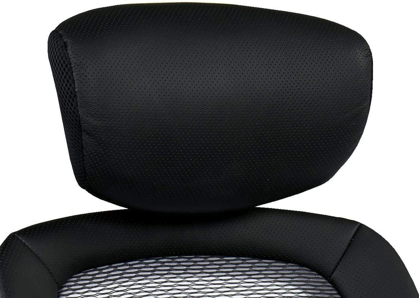 Space Seating® Bonded Leather Headrest [EHRL006] - Ergonomic Office Chair Head Support for Neck Pain Relief, Perfect for Home & Office Workspaces