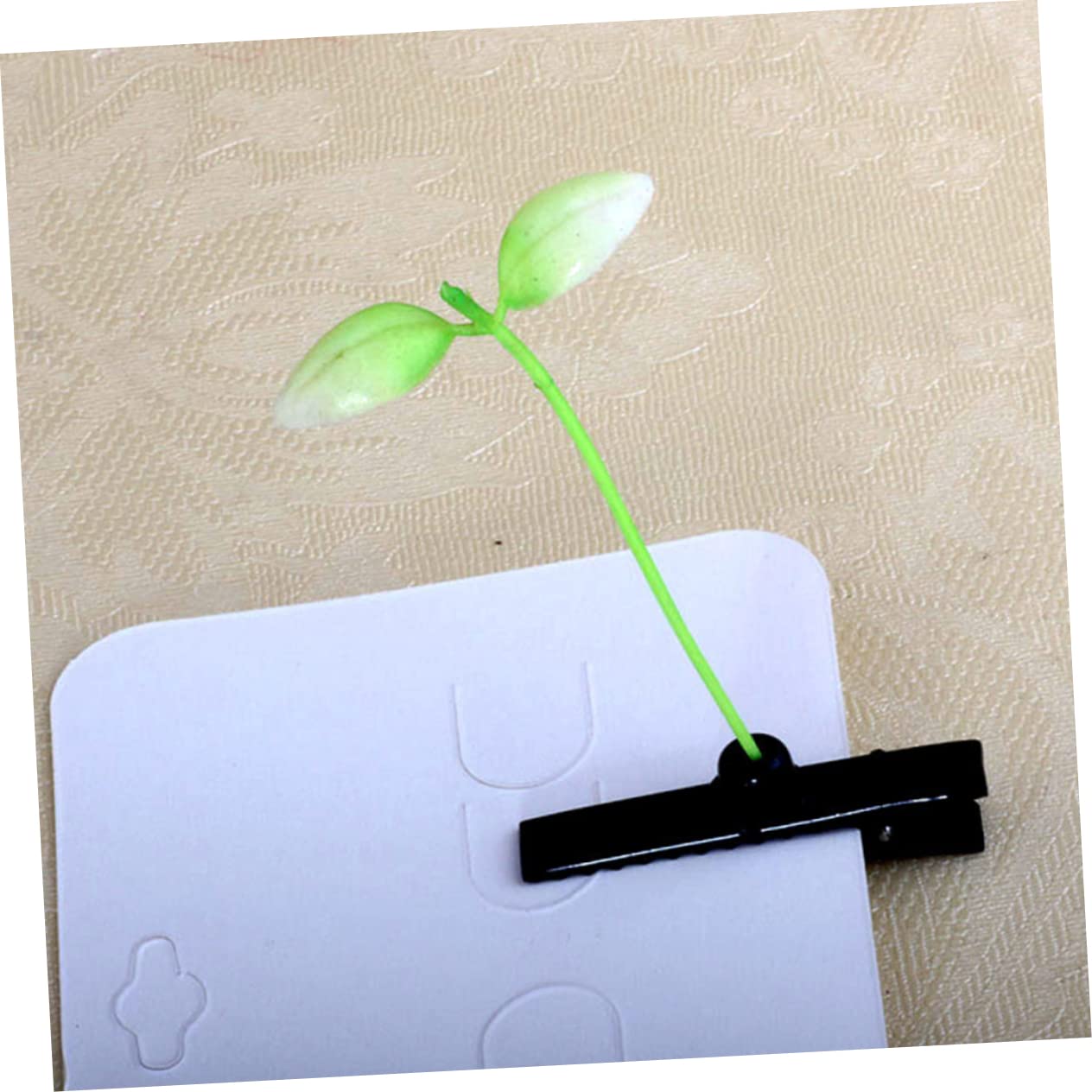 Minkissy Tiny Hair Clips - Cute Simulated Bean Sprout Hairpins for Girls (8-12 Years Old) - 12PCs Kids Hair Accessories Set for School, Party & Daily Wear