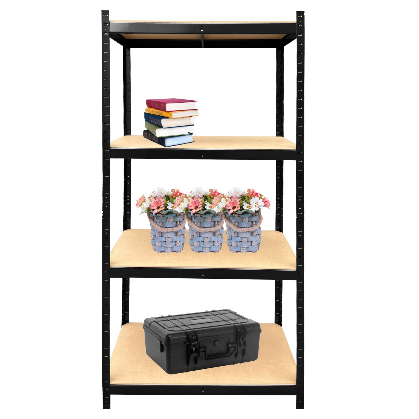Heavy Duty Metal Garage Storage Shelving Unit - 353lbs Capacity Per Tier, 31.5
