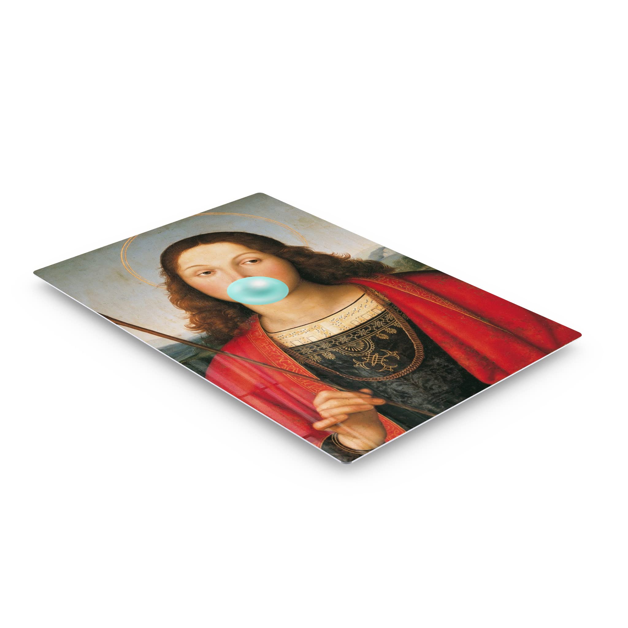 Raphael's St. Sebastian Teal Blue Metal Print - Premium Renaissance Art Wall Decor for Home & Office | Ready-to-Hang Canvas Painting (24x16 Inches) - Perfect for Living Room, Bedroom, Study & Gallery | High-Quality Made in USA Wall Art | Great Gift for Art Lovers & Home Decor Enthusiasts