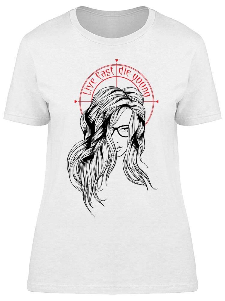 Live Fast Die Young Graphic Tee for Women - Trendy Sketch Print T-Shirt for Casual Wear, Street Style & Everyday Outfits