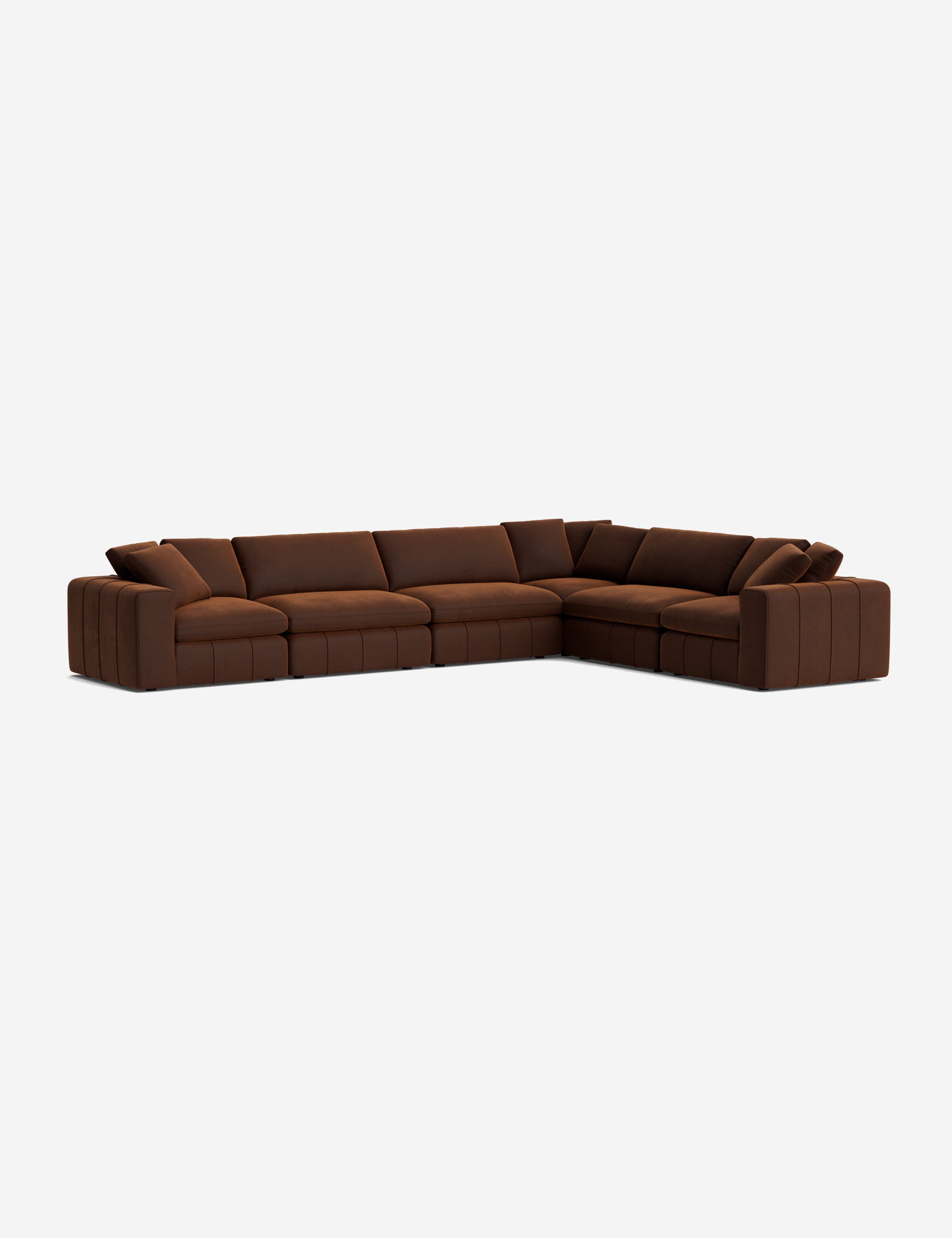 Capella Modular Corner Sectional Sofa - Modern L-Shaped Couch for Living Room, Home Theater & Lounge Areas | Customizable Comfortable Furniture