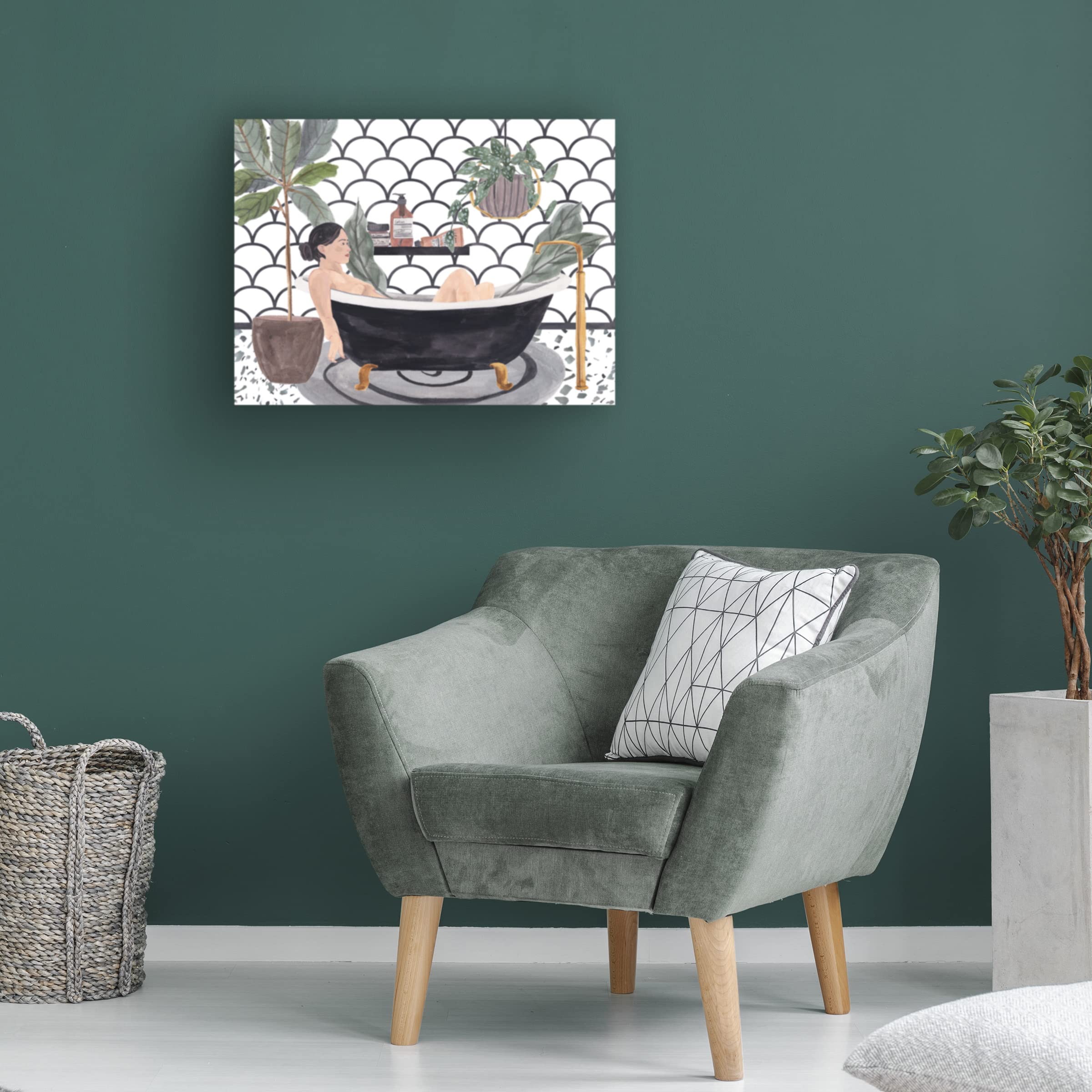 Trademark Fine Art 'Meeting Myself II' Canvas Wall Art Print by Melissa Wang - Modern Home Decor for Living Room, Bedroom & Office
