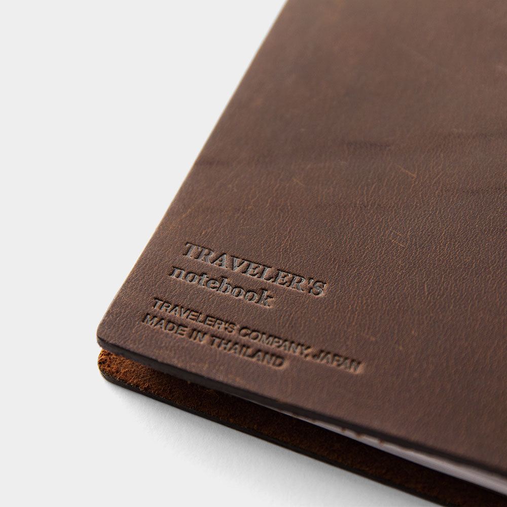 TRAVELER'S COMPANY TRAVELER'S Notebook Starter Kit - Passport Size Brown Leather Journal | Perfect for Travel, Journaling & Note Taking