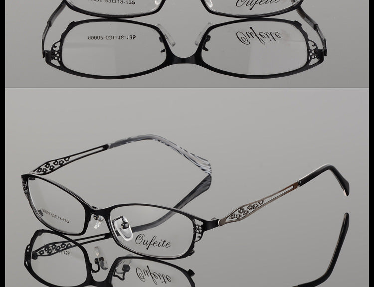 Premium Bclear Women's Metal Alloy Half-Rim Eyeglass Frames (Model S99002) - Lightweight & Durable for Work, Reading & Fashion Accessories