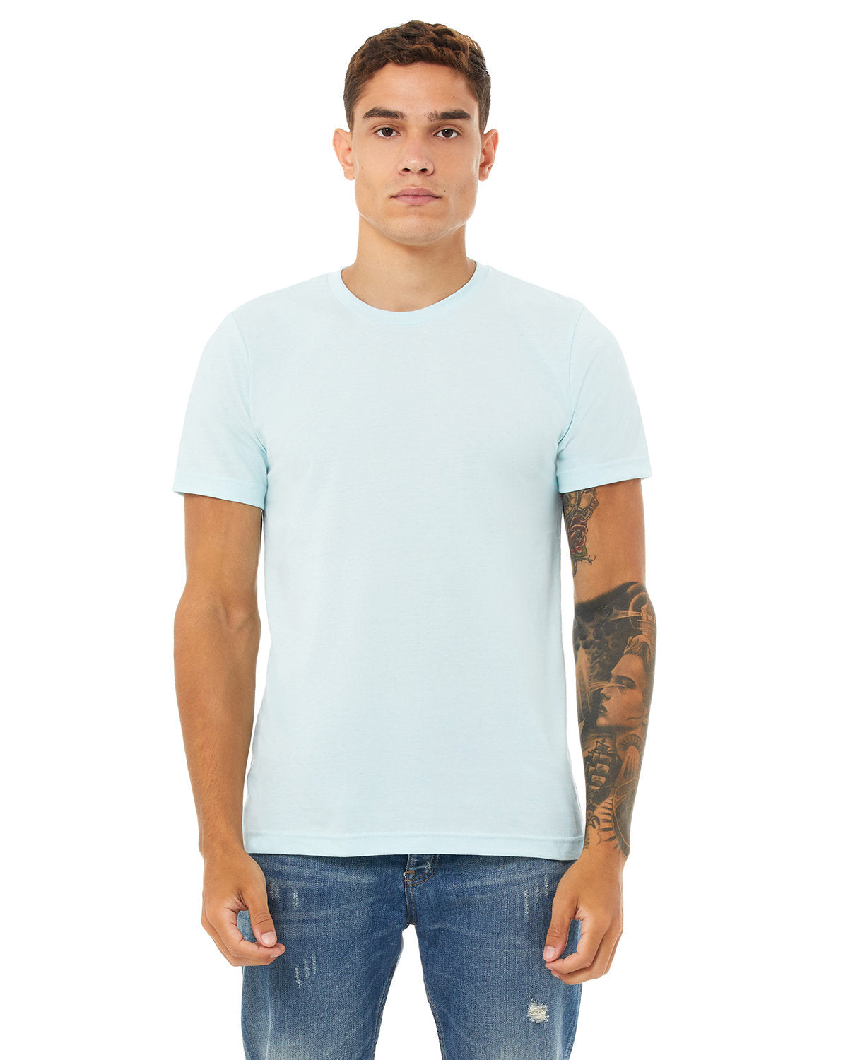 Bella + Canvas 3001CVC Unisex Heather CVC Crew Neck T-Shirt - Soft Cotton Blend Tee for Men & Women - Perfect for Casual Wear, Gym, and Everyday Outfits