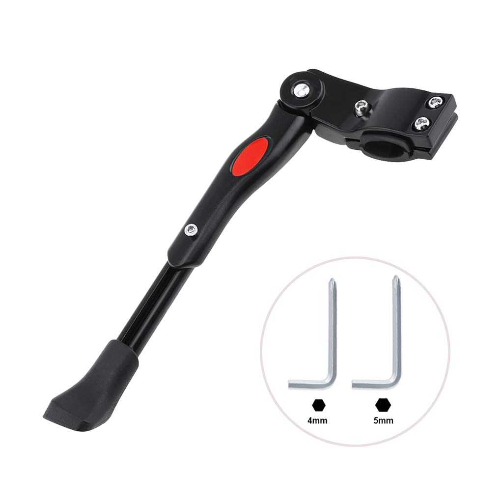 IPENNY Universal Bike Kickstand - Adjustable Height Alloy Rear Side Bicycle Stand for 24