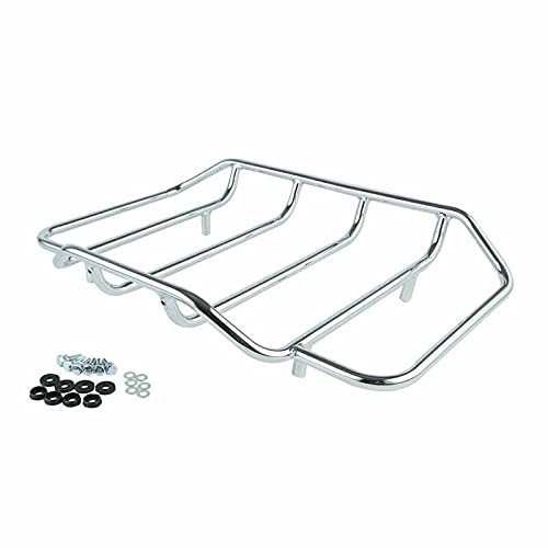 Harley-Davidson Tour Pack Trunk Backrest & Luggage Rack - Universal Fit for Touring CVO, Road King, Road Glide, Street Glide, Electra Glide (2014-2023) - Heavy-Duty Solo Mounting Rack for Long Rides & Road Trips