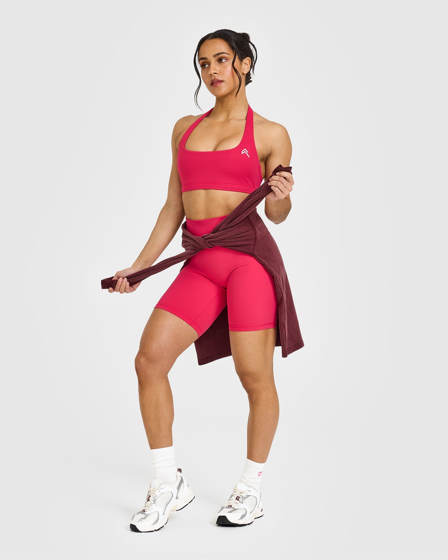 Unified Cycling Shorts 8 | Berry Bloom - Comfortable Bike Shorts for Women & Men - Perfect for Road Cycling, Mountain Biking & Indoor Training