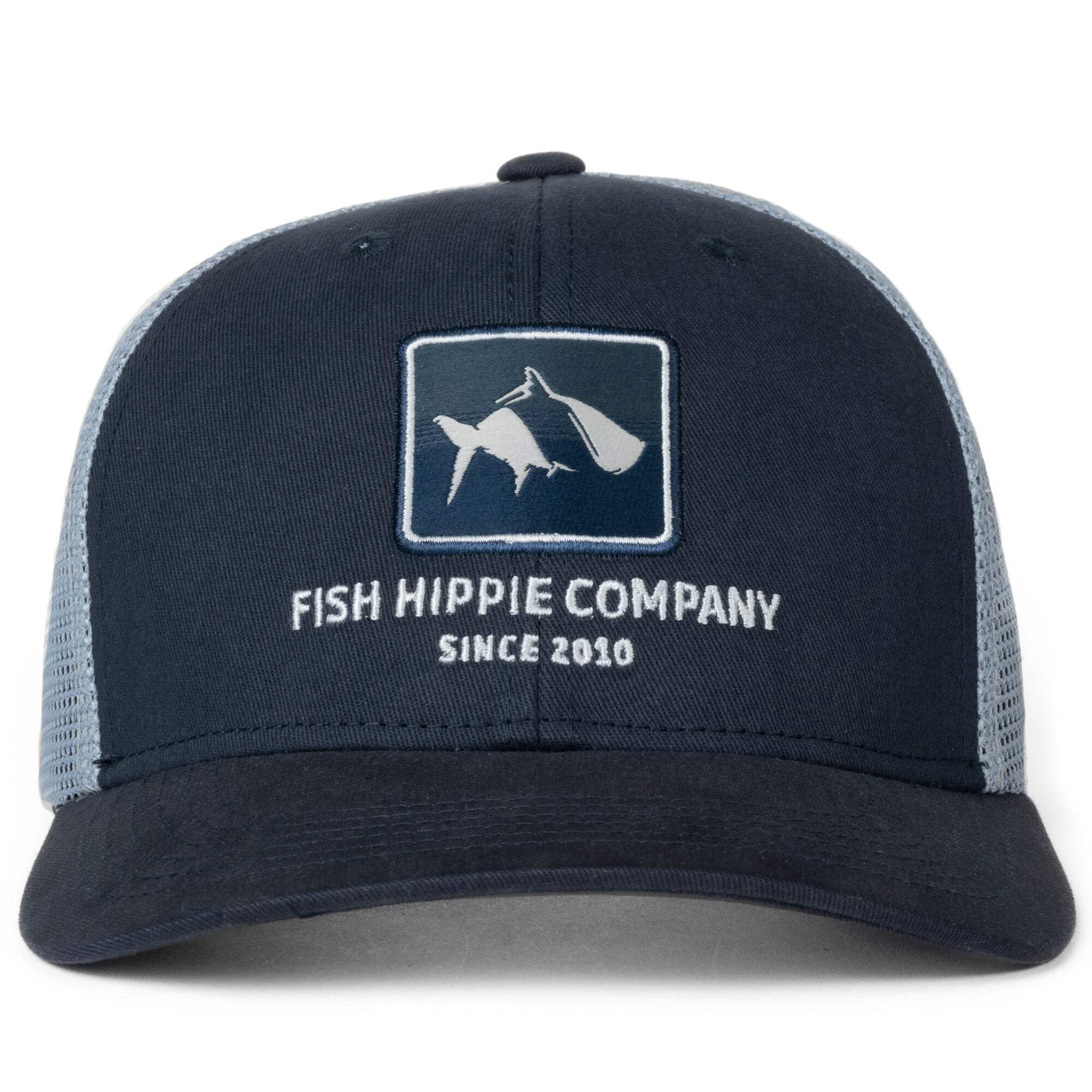 Fish Hippie Trucker Hat - Stylish & Comfortable Adjustable Mesh Cap for Men & Women - Perfect for Fishing, Outdoor Adventures & Casual Wear