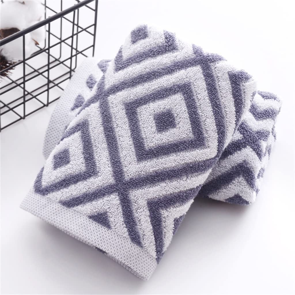 UVWXYZ 35x75cm British Style Jacquard Cotton Washcloth - Soft Face Towel for Travel, Hotel, Camping & Gym - Portable & Quick-Drying (Color: A, 1pc) - Perfect for Skincare, Makeup Removal & On-the-Go Cleansing
