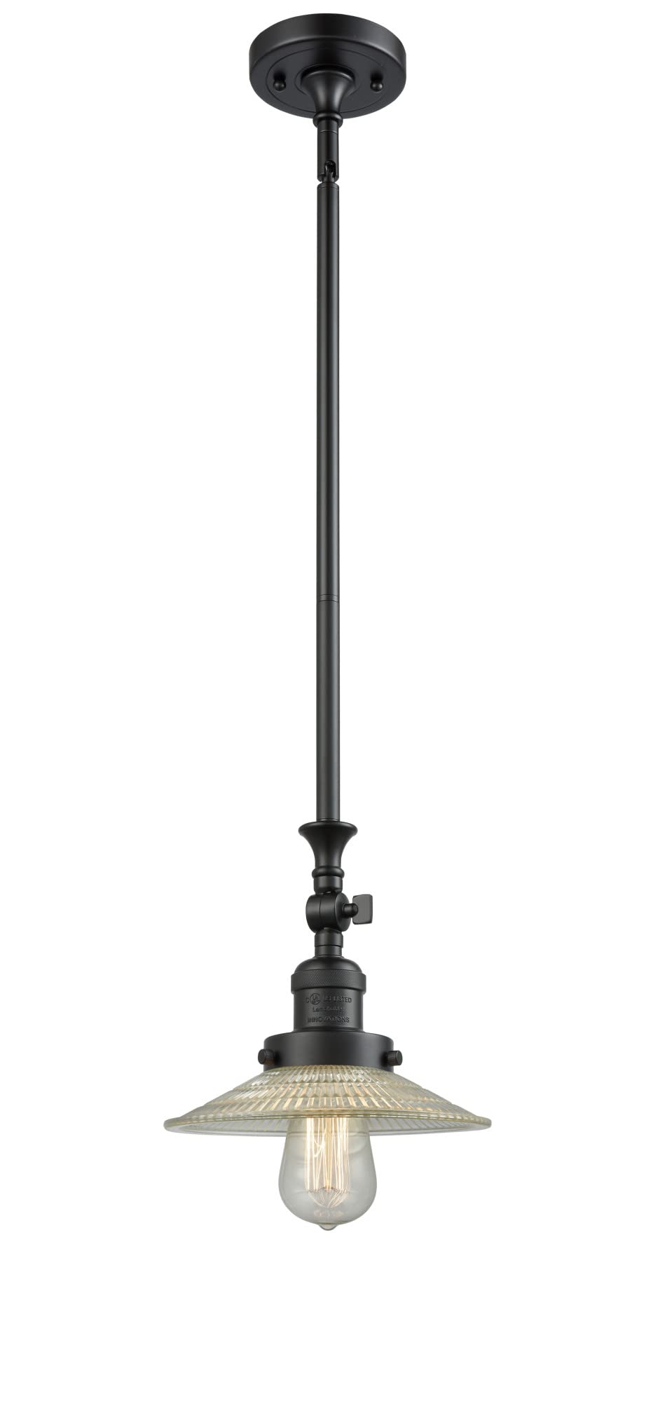 Innovations 206-BAB-G2 1-Light Mini Pendant Light Fixture in Black Antique Brass Finish - Perfect for Kitchen Island, Dining Room, or Entryway Lighting