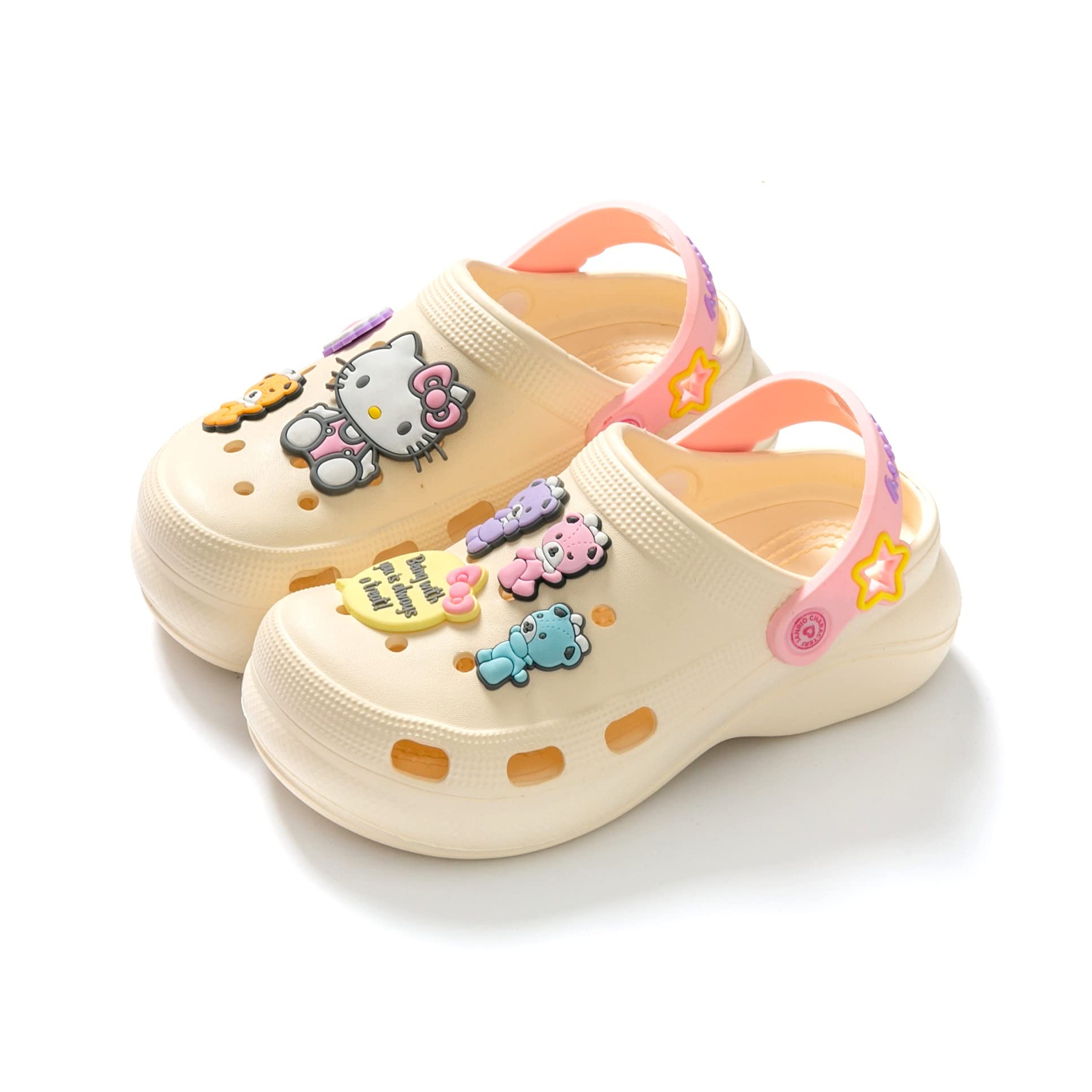 Hello Kitty Bear Clogs Slip-On Water Shoes for Girls & Toddlers - Cute Summer Sandals for Beach, Pool & Outdoor Play