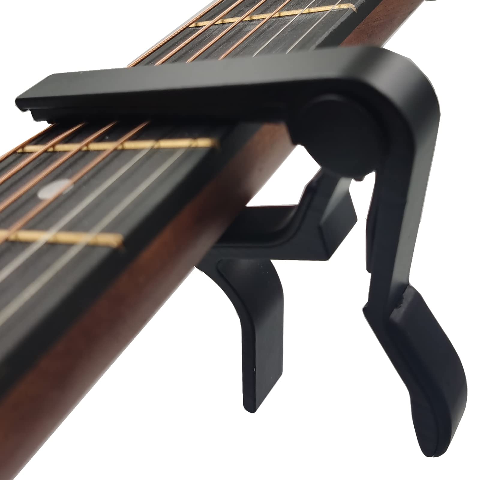 Quick Release Guitar Capo for Acoustic & Electric Guitars - 2 Free Picks Included (Black) | Perfect for Live Performances, Studio Recording & Practice Sessions
