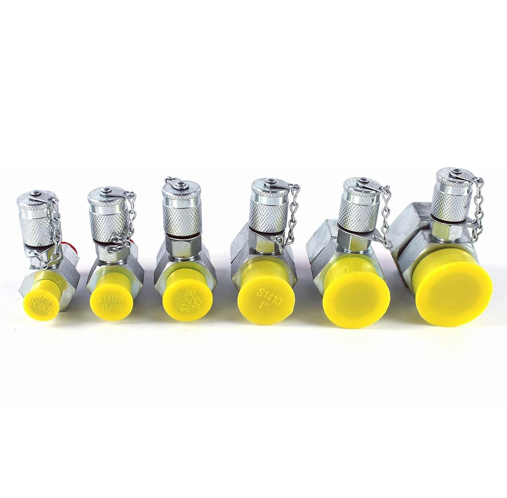 6 Pack ORFS Hydraulic Swivel Tee Fittings Connector Kit - Heavy Duty Excavator Construction Machinery Hydraulic System Couplings - Perfect for Hydraulic Line Repair & Maintenance