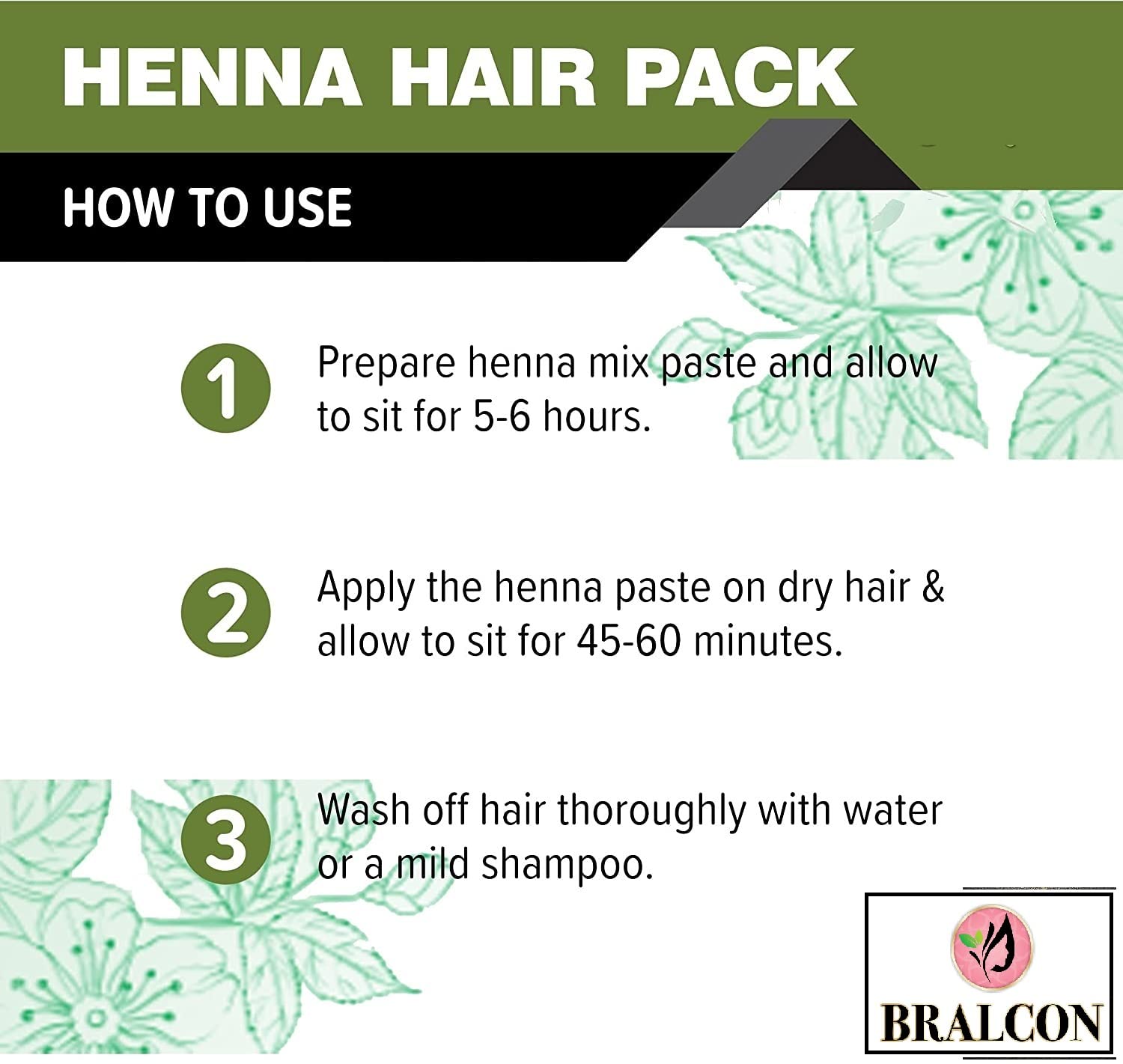 BRALCON Organic Amla Powder & Henna Powder Combo - 200g (100g x 2) | Indian Gooseberry Powder for Hair Growth, Skin Care & Anti-Aging | Natural Henna for Hair Coloring, Conditioning & Dandruff Treatment | Vegan, Chemical-Free Hair & Beauty Solution for Home Spa & DIY Treatments