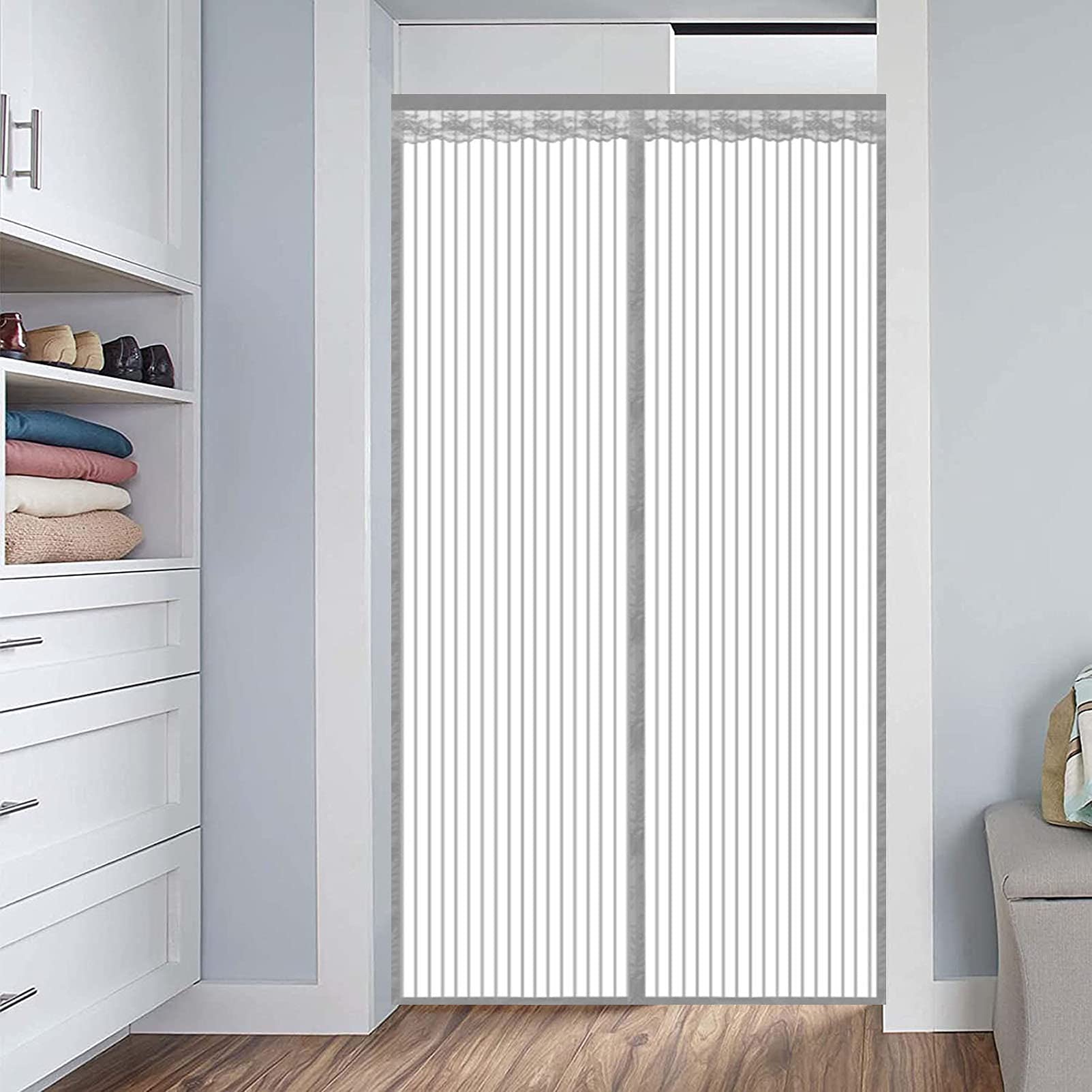Magnetic Screen Door 43x78in - Heavy Duty Sliding Mesh Screen Door with Strong Magnets | Easy Install, No Tools Needed | Perfect for Patio, Deck, or Backyard to Keep Bugs Out