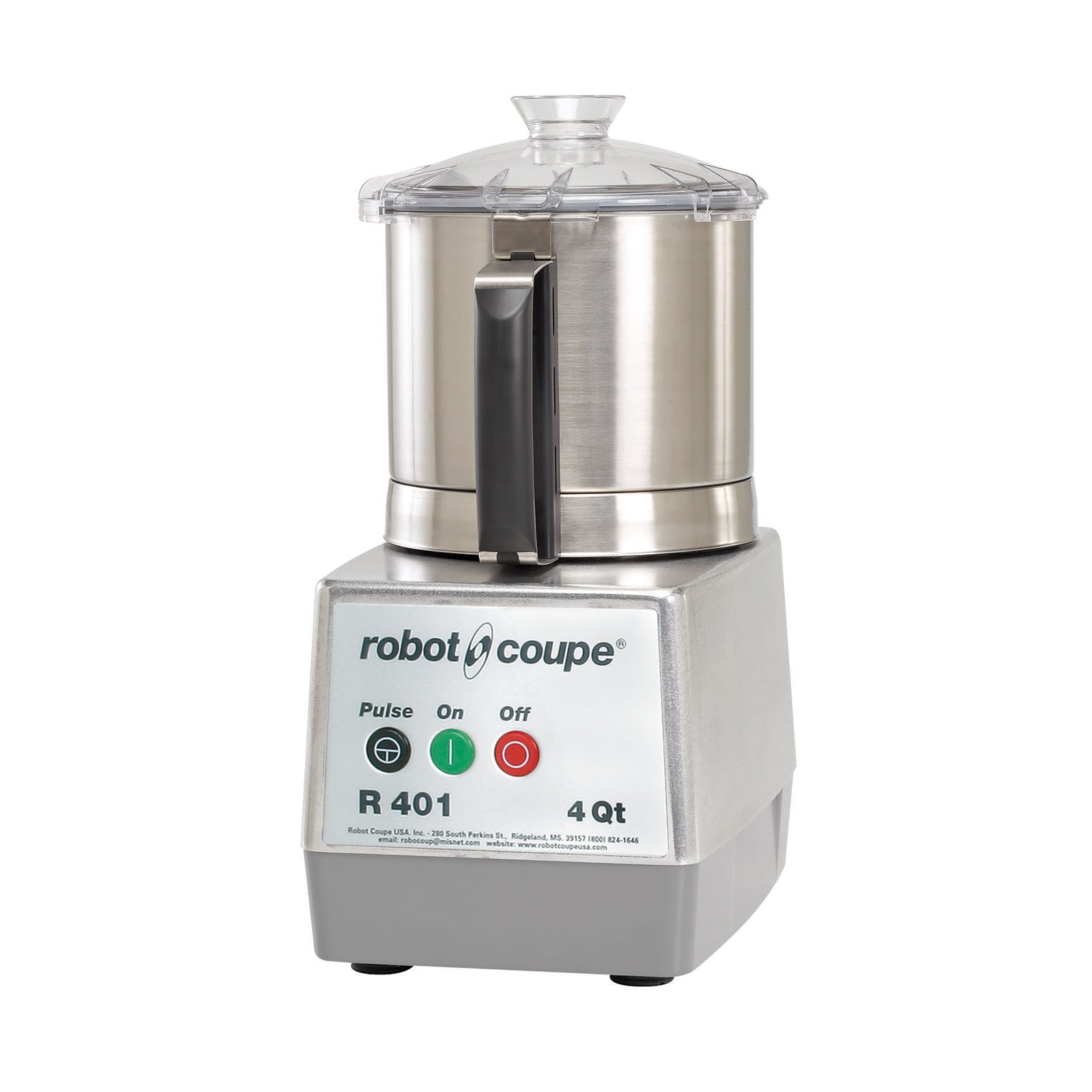 Robot Coupe 4 Qt Bowl Cutter Mixer - 1.5 HP Single Speed Commercial Food Processor for Restaurants & Catering