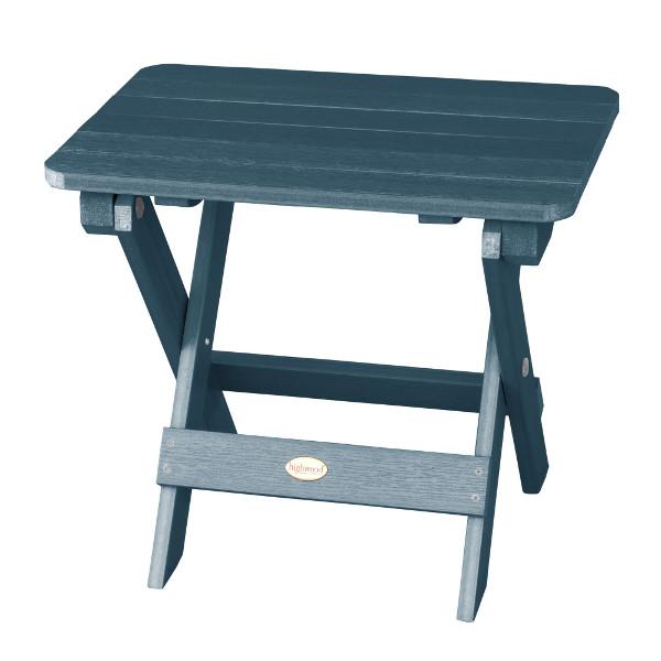 Portable Outdoor Folding Adirondack Side Table - Lightweight Patio Furniture for Camping, Beach, Garden & Poolside Use
