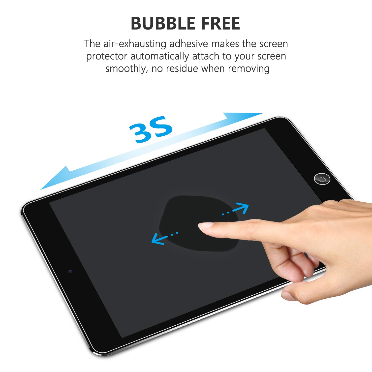 SPARIN 2 Pack Tempered Glass Screen Protector for iPad 6th/5th Gen & iPad Air 2 (9.7 Inch) - Apple Pencil Compatible - Anti-Scratch, Bubble-Free Installation - Perfect for Work, Study & Drawing