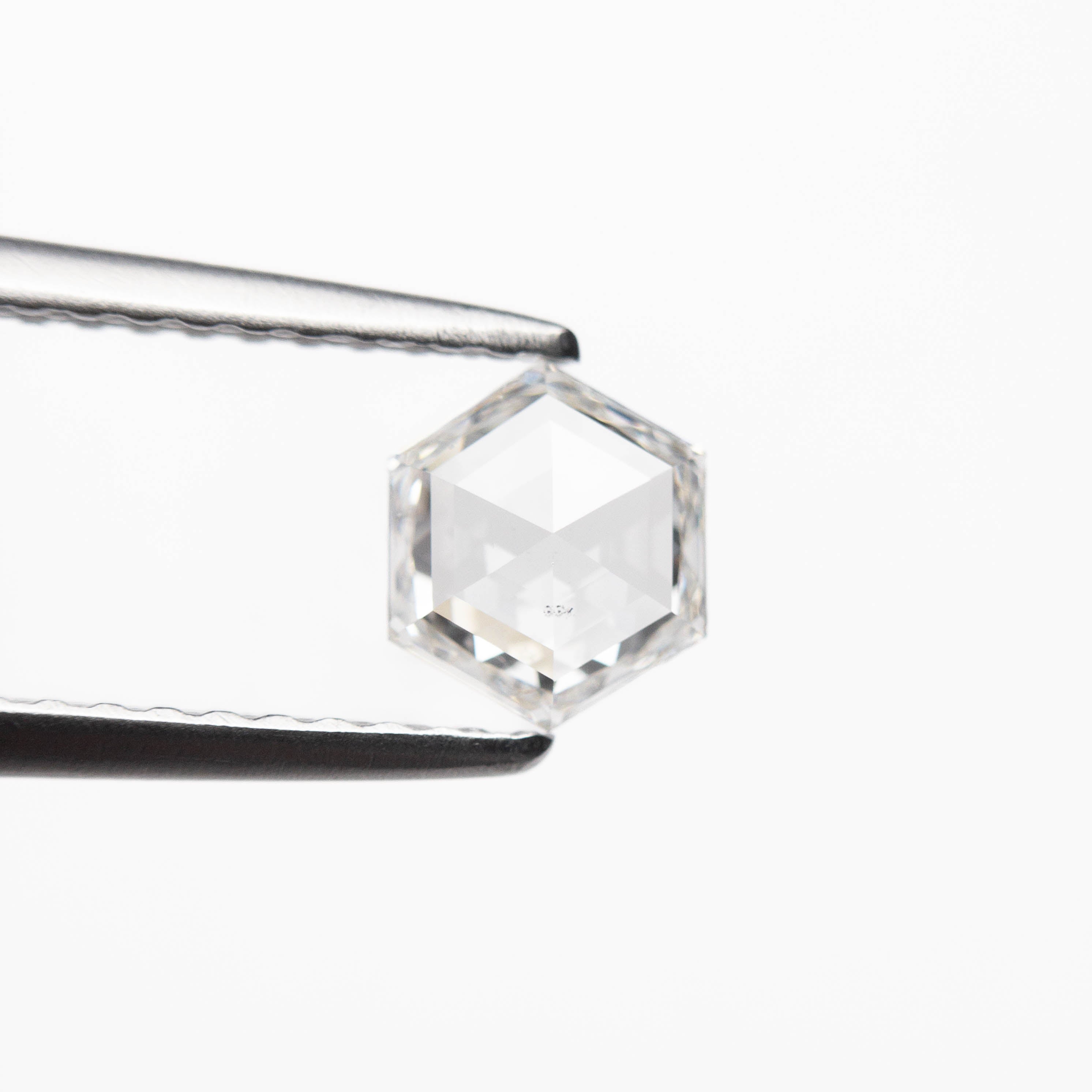 0.50ct H Color SI2 Clarity Hexagon Rose Cut Loose Diamond - 5.81x4.97x2.18mm for Engagement Rings & Jewelry Making | USA Stock #19386-37