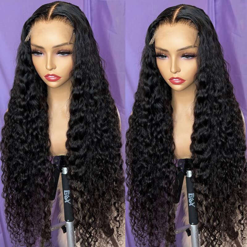 Eullair 5x5 HD Lace Closure Human Hair Wig for Women - 10-30 Inches Natural Straight/Curly/Wavy Hair - Invisible Lace Front Wig for Daily Wear & Special Occasions