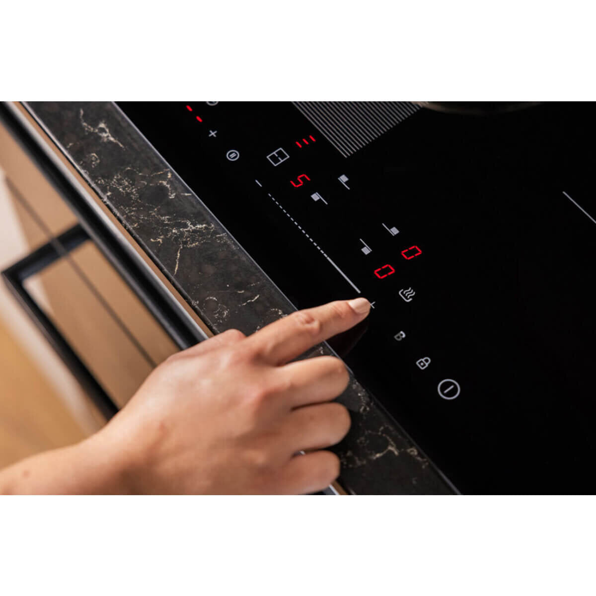 Haier 60cm Low Current Induction Cooktop HCI604TPB3 - Energy Efficient Portable Stove for Fast Cooking | Perfect for Small Kitchens, Apartments & RVs