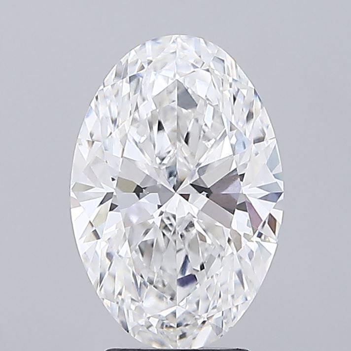 3.72 Carat E Color VVS2 Clarity Oval Lab-Grown Diamond for Engagement Rings & Fine Jewelry
