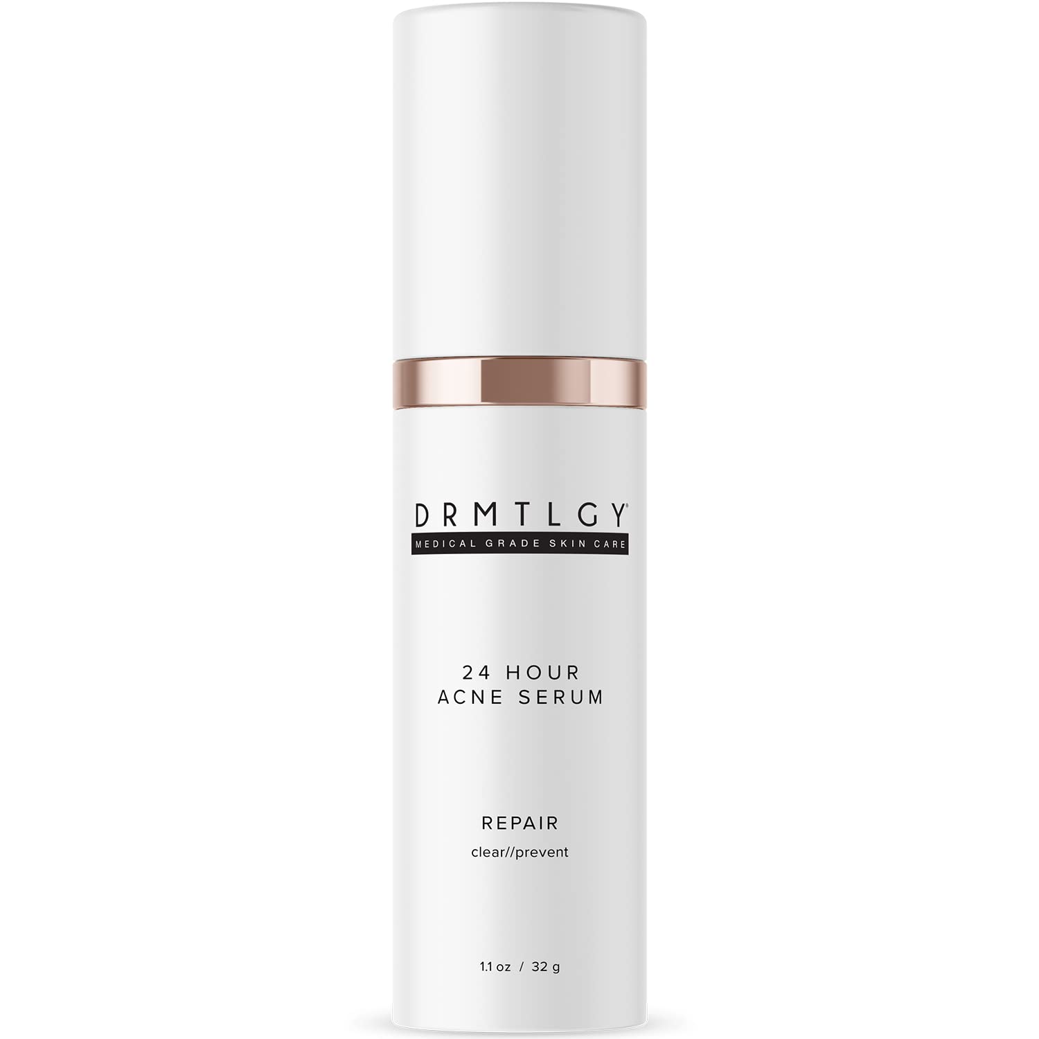 DRMTLGY Acne Spot Treatment & Cystic Acne Serum with 5% Micronized Benzoyl Peroxide & Glycolic Acid - Fast-Acting Acne Solution for Face & Body - Perfect for Teen & Adult Acne, Breakouts & Blemishes