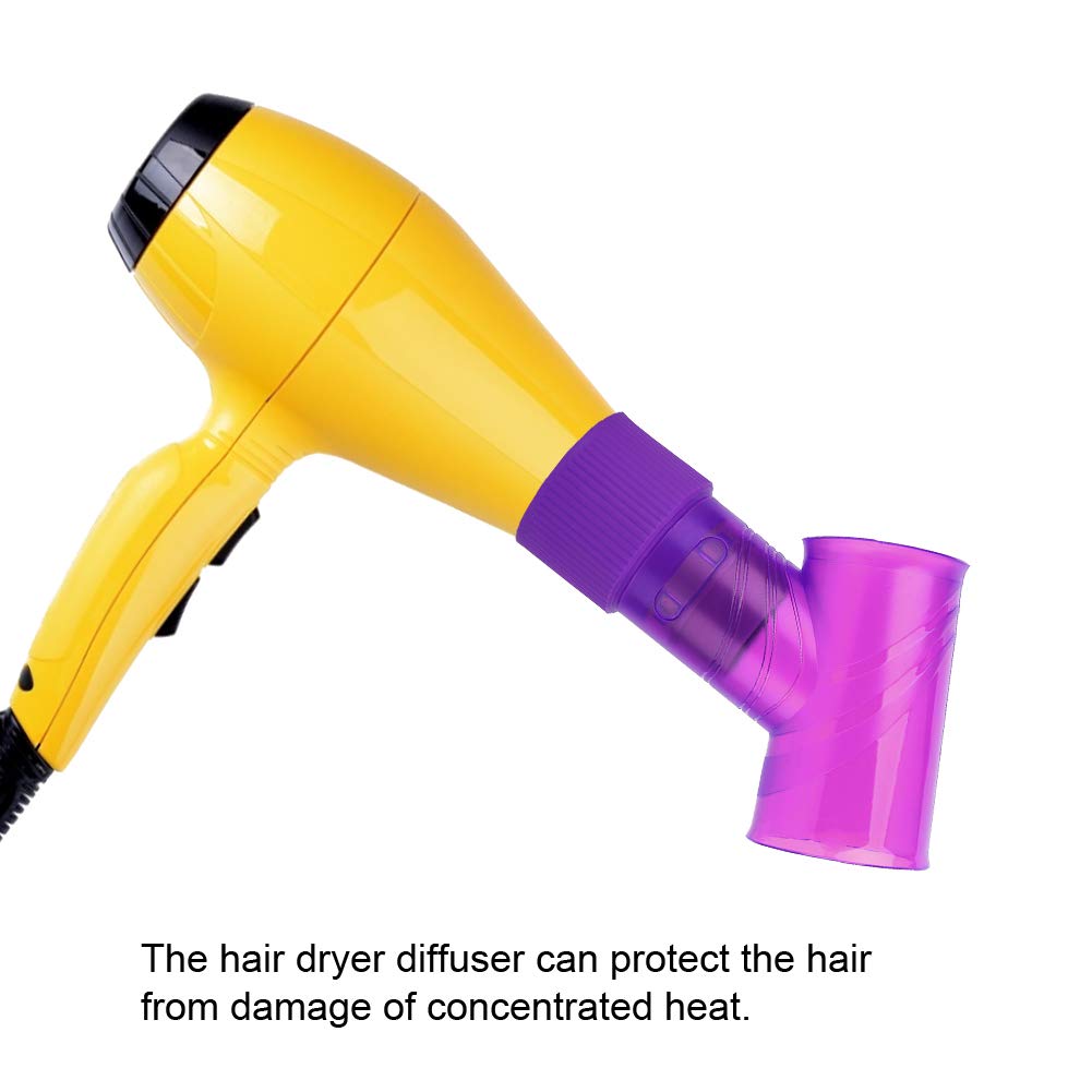 Hair Dryer Diffuser Attachment for Curly, Wavy & Permed Hair - Salon Quality Blow Dryer Accessory for Frizz-Free Styling at Home