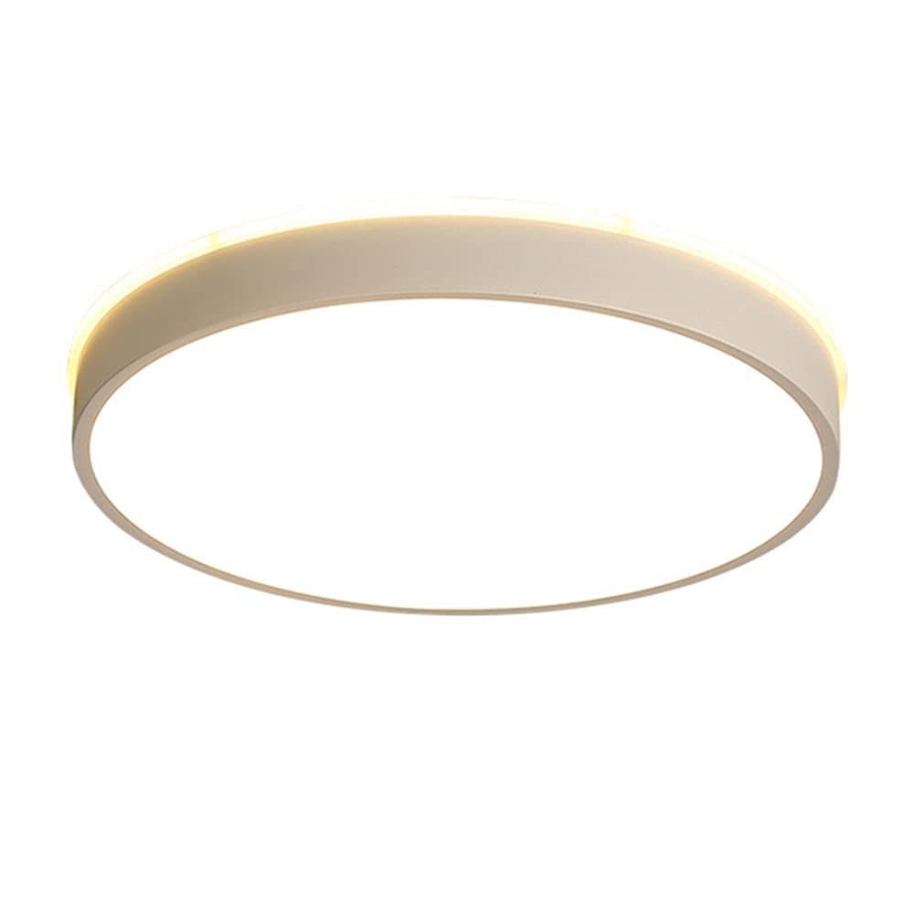 LED Ceiling Light Fixture - 3 Color Temperatures, Energy Saving, Ultra-Thin Flush Mount, Side Emitting Design, Modern Round Lighting for Living Room, Bedroom & Office | Minimalist Home Decor