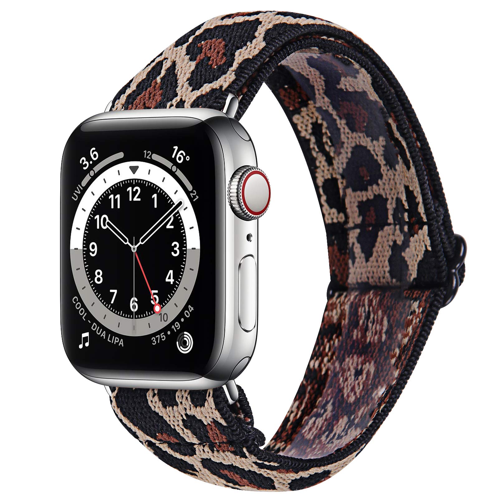 Stretchy Solo Loop Bands for Apple Watch 38mm 40mm 42mm 44mm - Adjustable Nylon Braided Sport Strap Compatible with iWatch Series 6/5/4/3/2/1 SE - Perfect for Running, Gym & Everyday Wear (Men & Women)