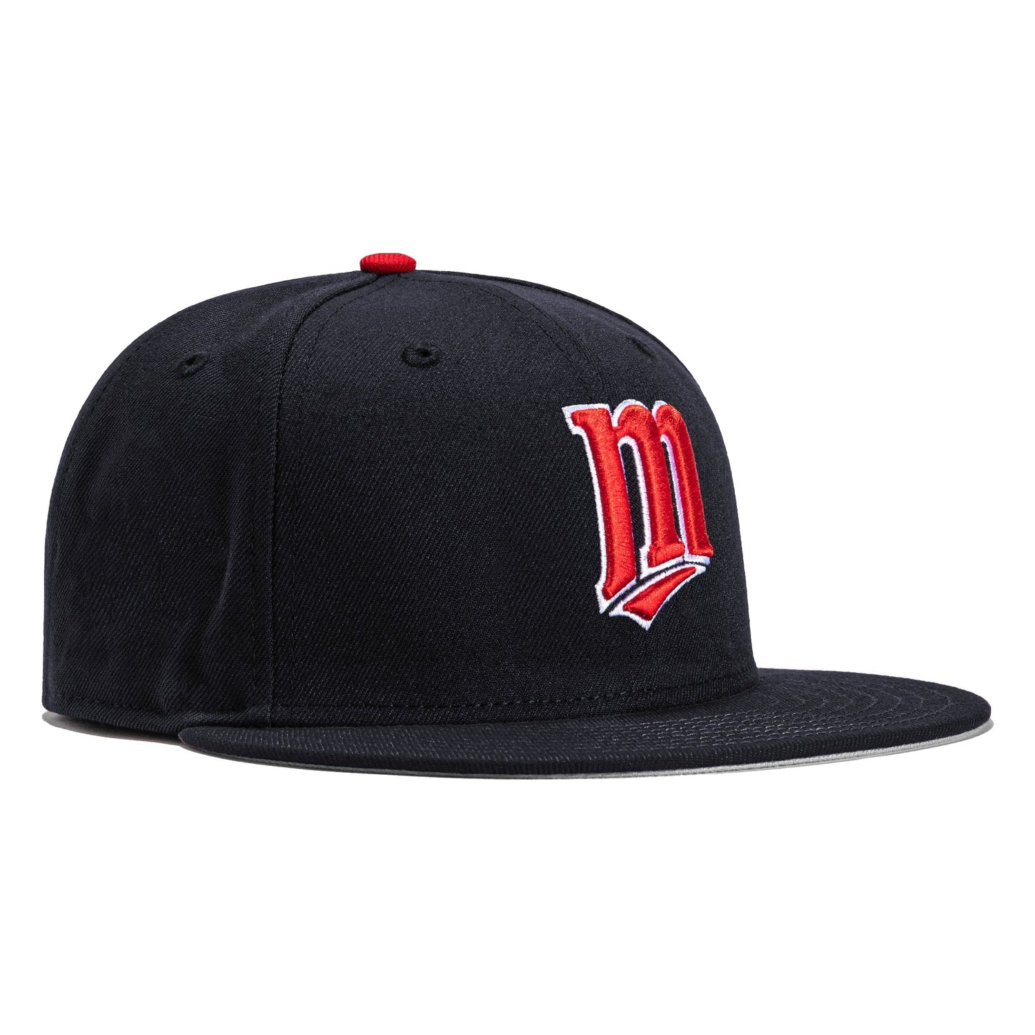 New Era 59Fifty Retro Minnesota Twins Baseball Cap - Navy Blue On-Field MLB Snapback Hat for Men & Women | Game Day, Sports Fan Gift, Casual Wear