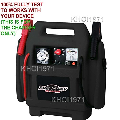 PEEDWAY 12V Car Battery Jump Starter Wall Charger AC Adapter & Power Supply Cable - Fast Charging for Car, Boat, RV & Emergency Power - Black (Model 7226)