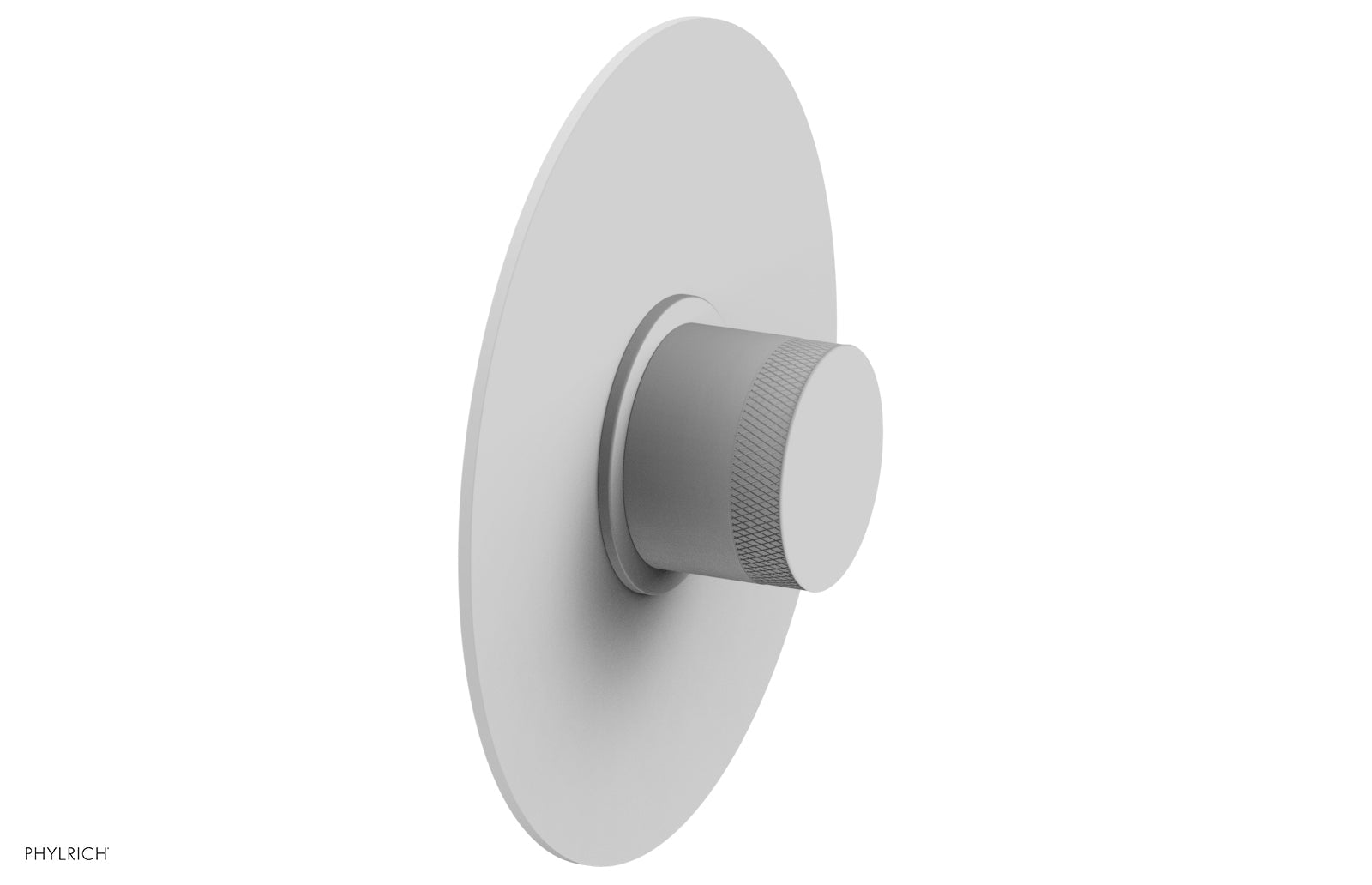BASIC II Pressure Balance Round Shower Plate & Handle Trim Kit with Knurled Handle - 4 180 GPM Flow Rate - Perfect for Bathroom Renovation and Modern Home Upgrade