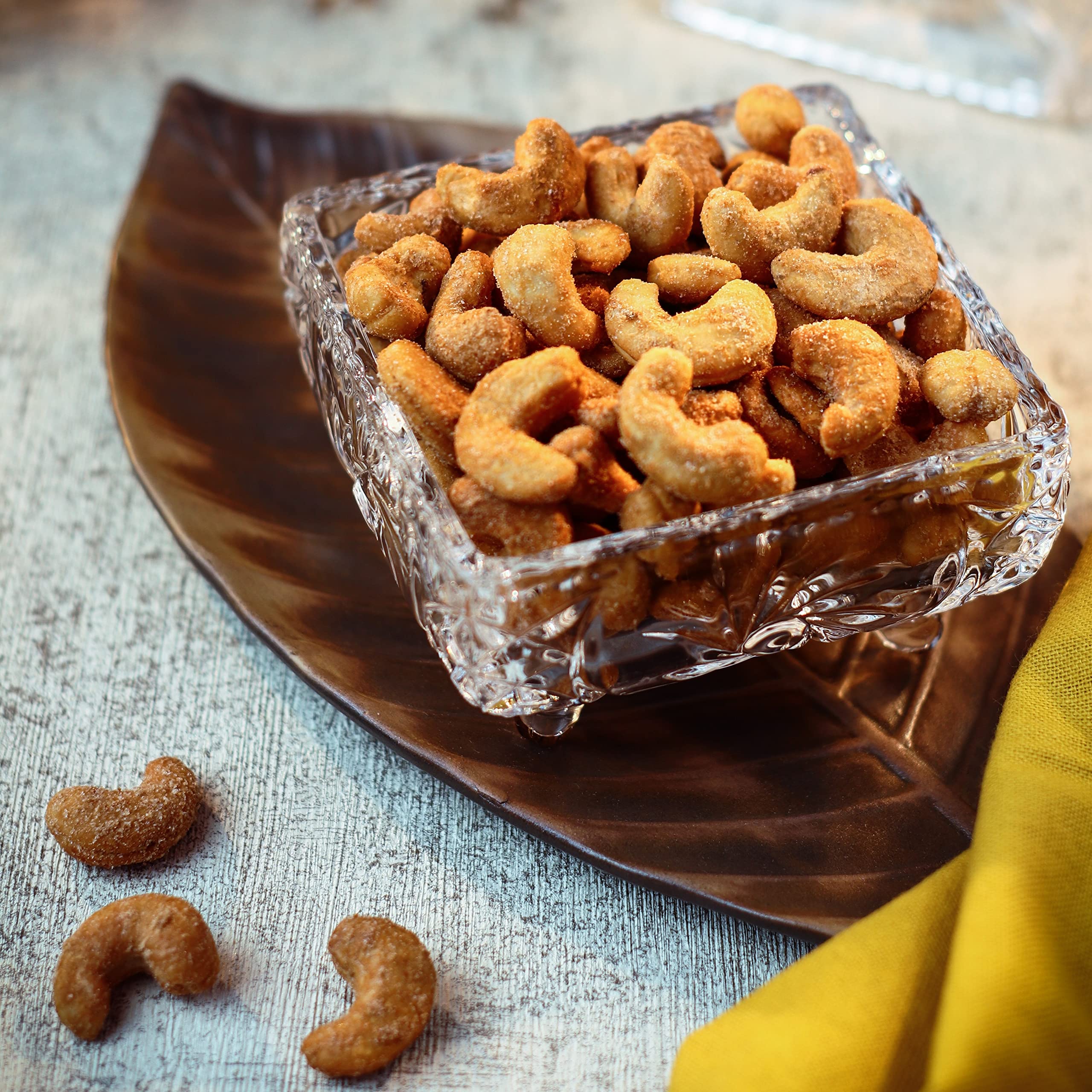 Honey Roasted Cashews - 32oz, Vegan & Kosher Snack for Office & Travel