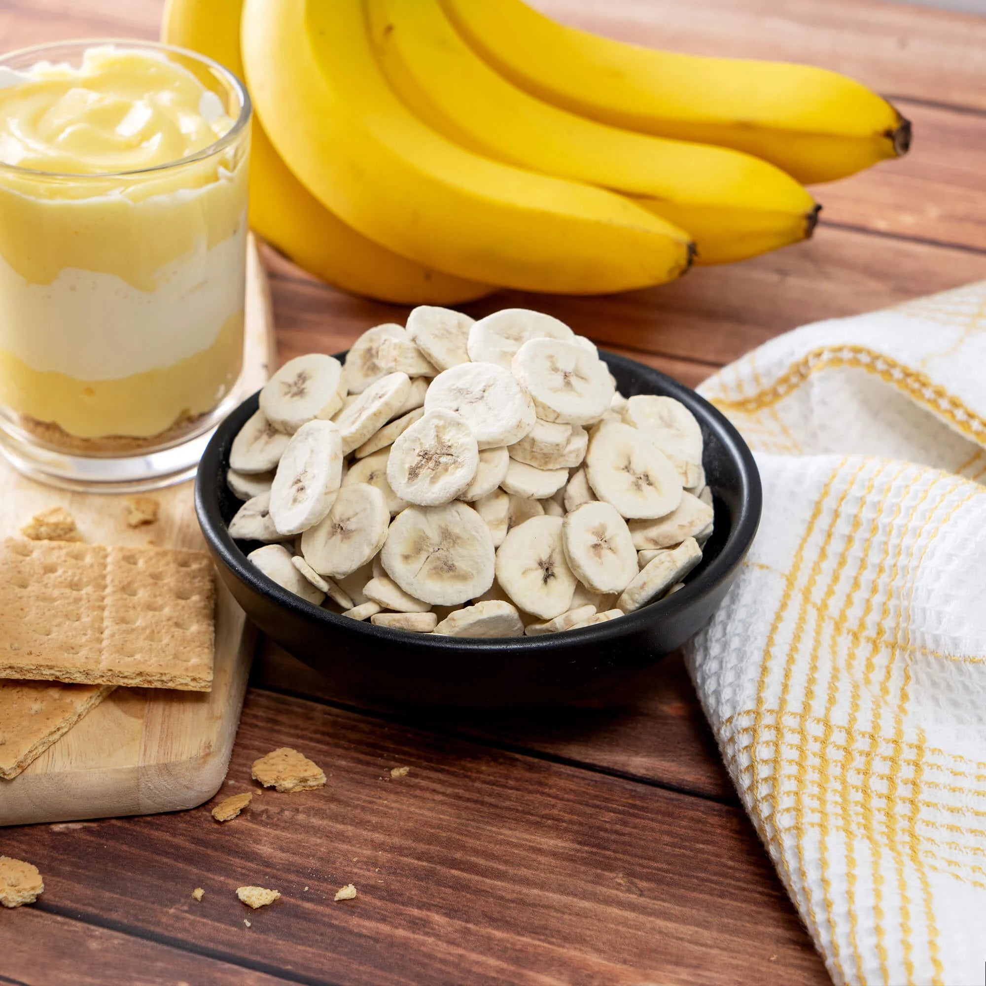 ReadyWise Freeze Dried Bananas 6-Pack - Long Shelf Life, Healthy Snack for Camping, Hiking & Emergency Food Storage