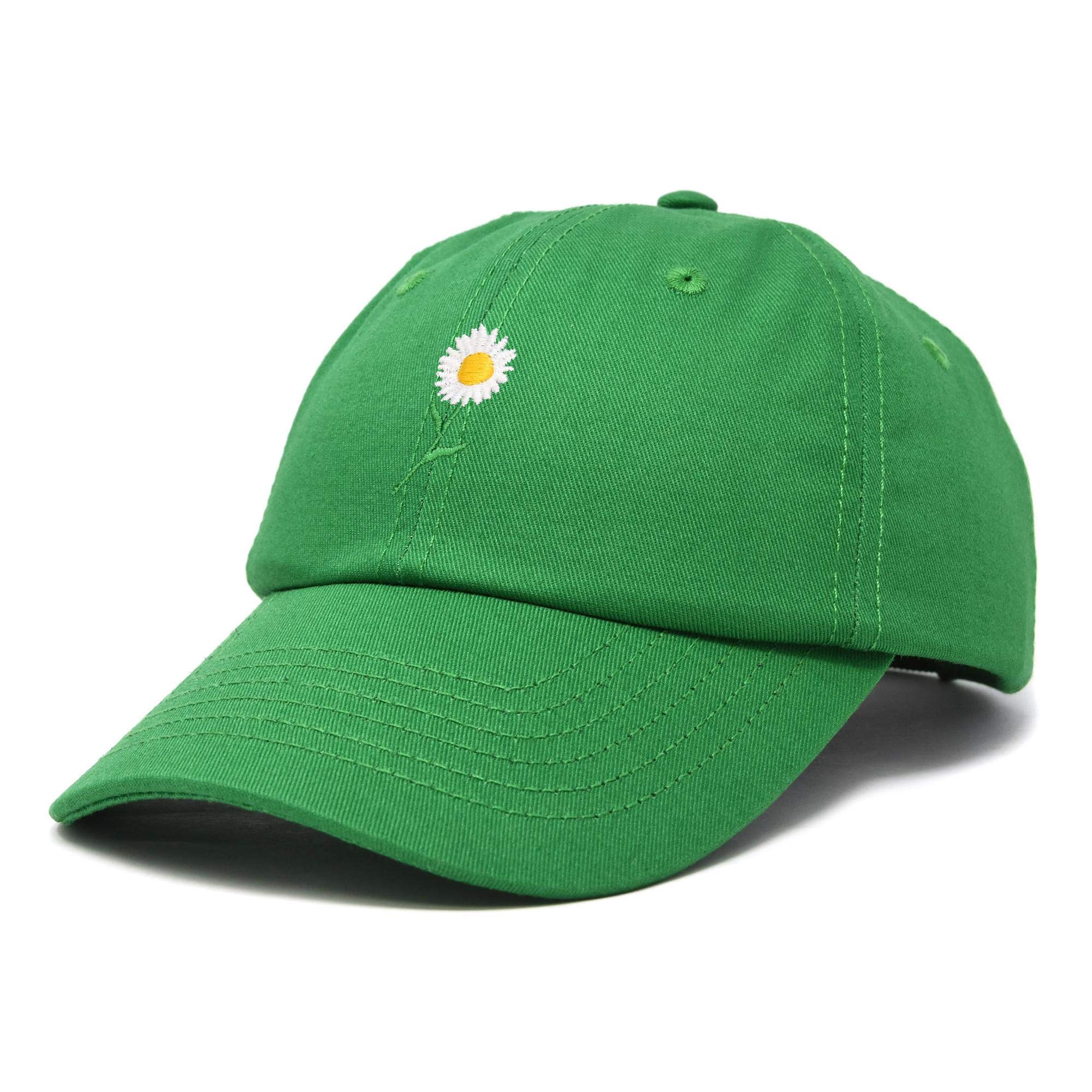 DALIX Women's Floral Baseball Cap - Daisy Flower Hat for Women, Fashion Sun Hat for Outdoor, Beach, Gardening, and Summer Activities