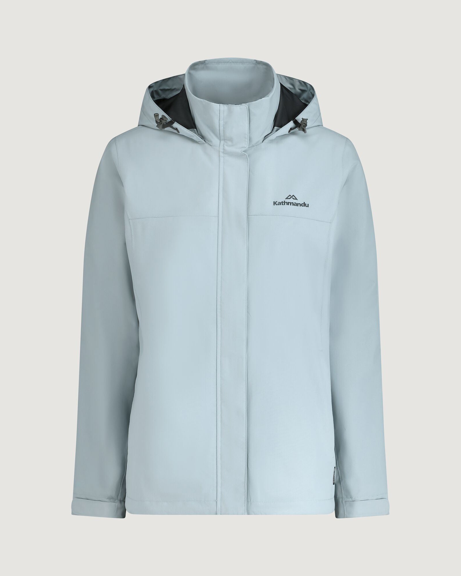Waterproof Andulo 2-Layer Women's Rain Jacket with Ripple Design - Lightweight Windbreaker for Hiking, Commuting & Outdoor Activities