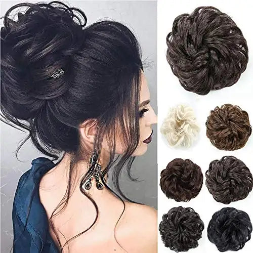 Donut Chignon Hair Bun Hairpiece - Seamless Hair Donut for Perfect Buns & Updos - Great for Weddings, Prom, and Everyday Hairstyles