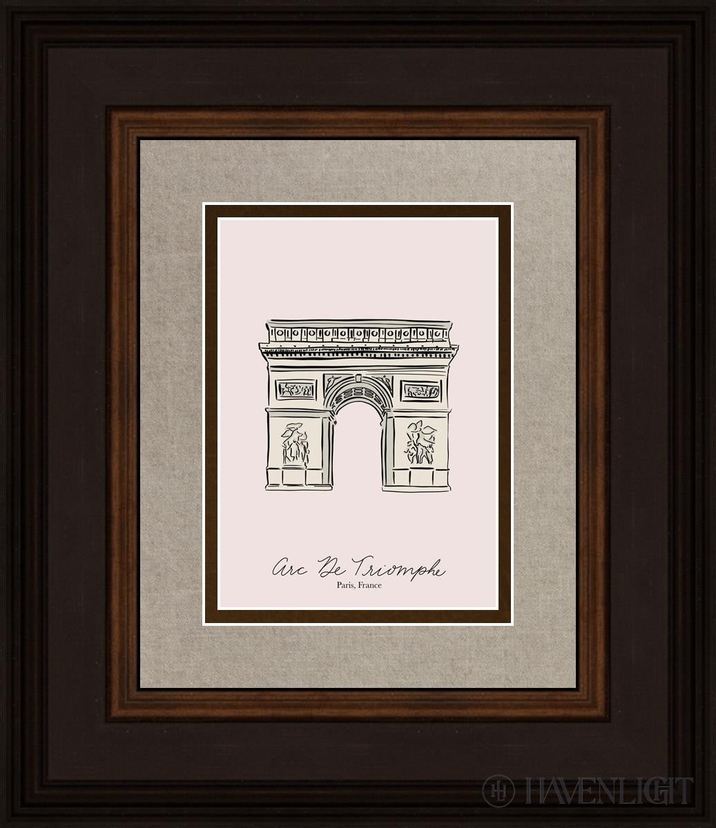 Arc De Triomphe Painting by Elise Gomez - Parisian Wall Art Decor for Living Room, Office & Gift Ideas