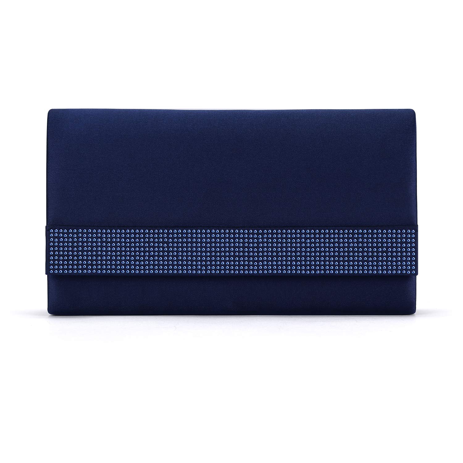 Sparkling Satin Rhinestone Evening Clutch Purse for Women - Elegant Party, Wedding, Prom & Bridal Handbag - Perfect for Formal Events, Dinners & Special Occasions