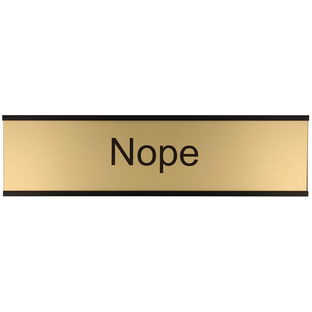 ExcelMark Nope Desk Plate – 2