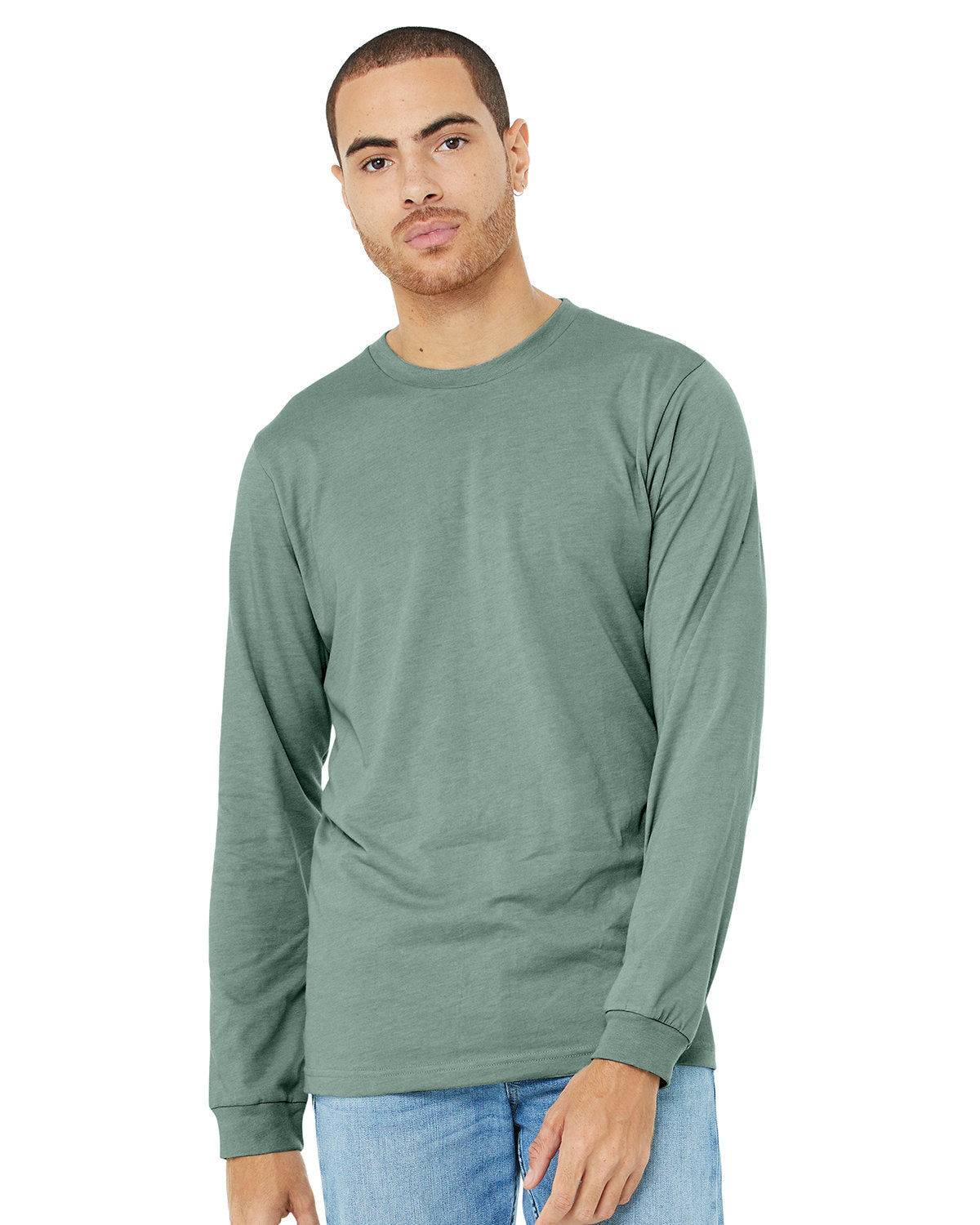 Bella + Canvas 3501CVC Unisex Long Sleeve T-Shirt - Soft CVC Jersey Crewneck Tee for Men & Women - Perfect for Casual Wear, Layering & Work Uniforms