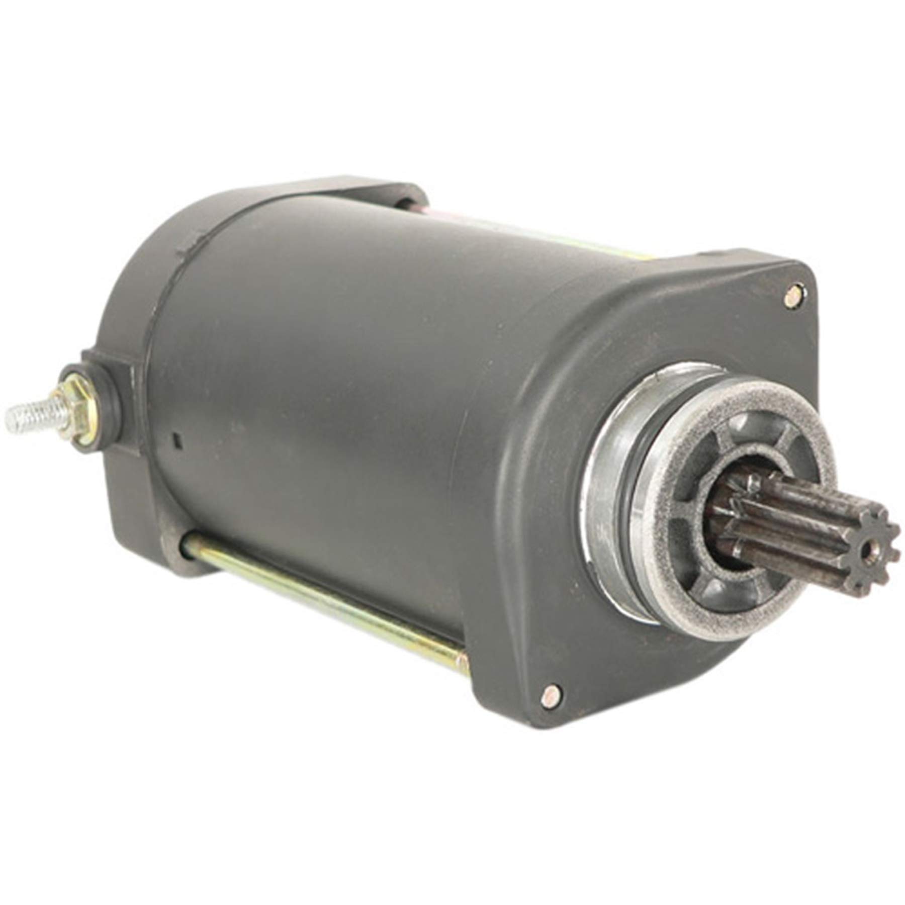 1.8kw High-Performance Starter Motor - Black, Compatible with 2009 Harley Davidson VRSCDX Night Rod Special | Motorcycle Engine Replacement & Repair Parts for Smooth Starts