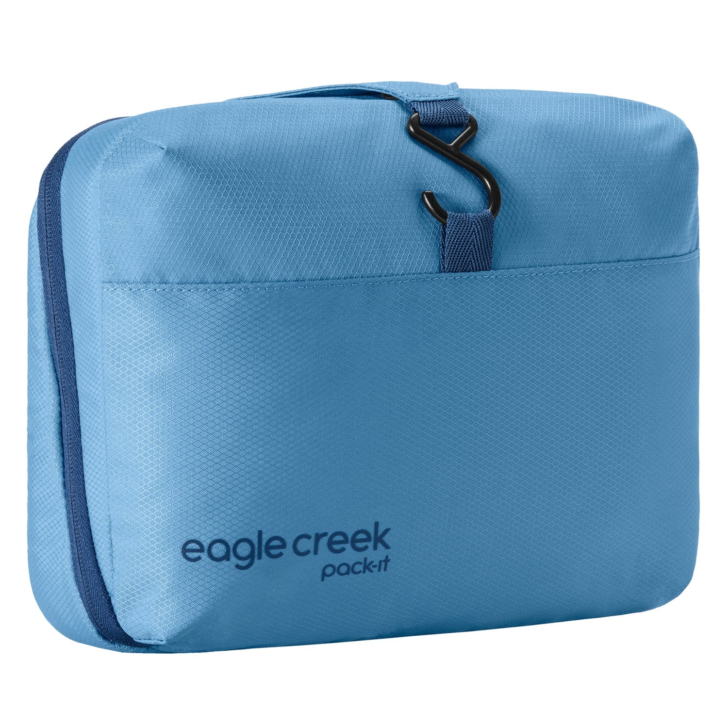 Eagle Creek Pack It Hanging Toiletry Kit - Water-Resistant Travel Organizer with Hooks for Bathroom & Camping (Blue Dawn) | Perfect for Travel, Gym & Outdoor Adventures