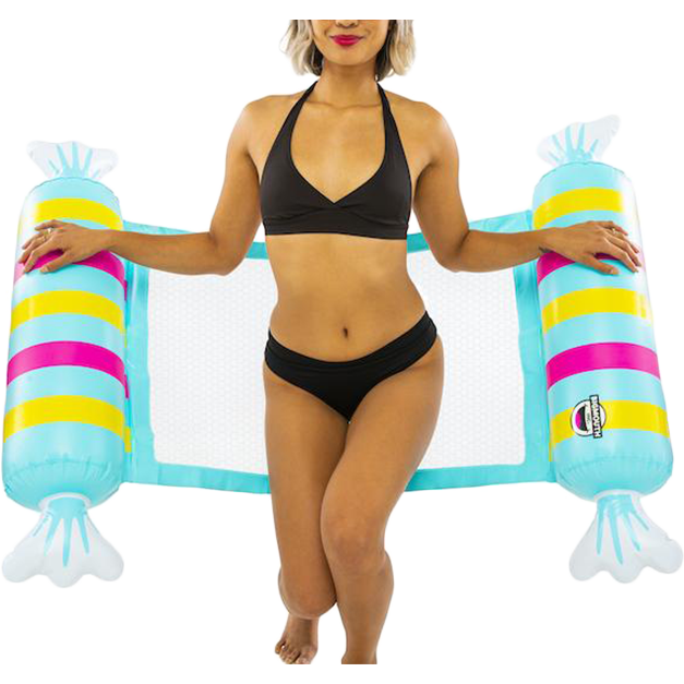 Best Candy Sling Seat Float for Pool & Beach - Comfortable Hammock-Style Inflatable Lounger for Summer Relaxation - Perfect for Adults, Vacation, Backyard, Lake & Water Fun